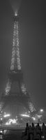 La tour Eiffel sous la neige